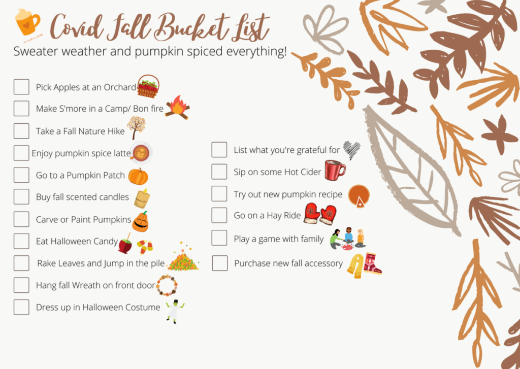 Covid fall bucket list